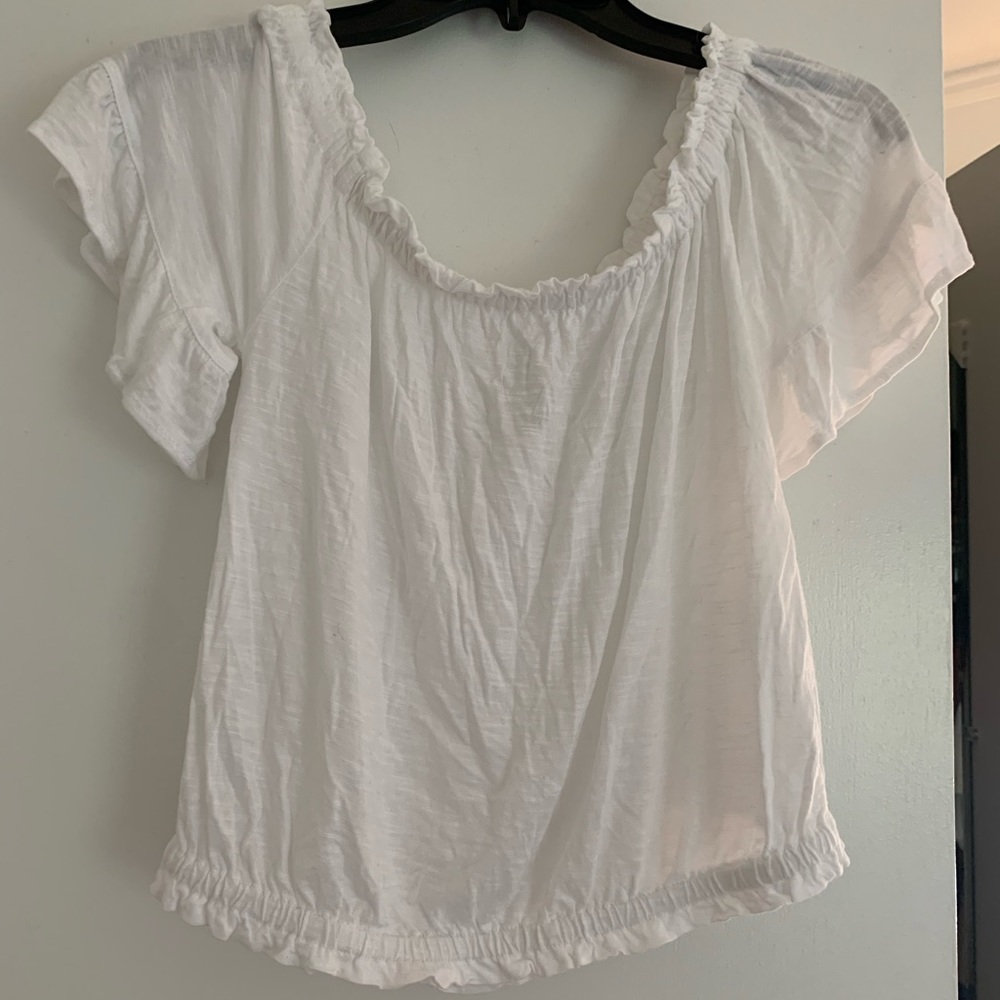 LF (Carmar) white off shoulder top